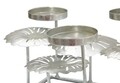 Suport pentru lumanari, Silver, Mauro Ferretti, 5 lumanari, 40x15.5 cm, fier