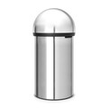 Cos de gunoi, Brabantia, Matt Steel, 60 L, 40x40x81 cm, otel, argintiu