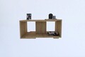 Corp biblioteca, Caliente, Mona, 80x152x30 cm, GEAM SECURIZAT, Negru