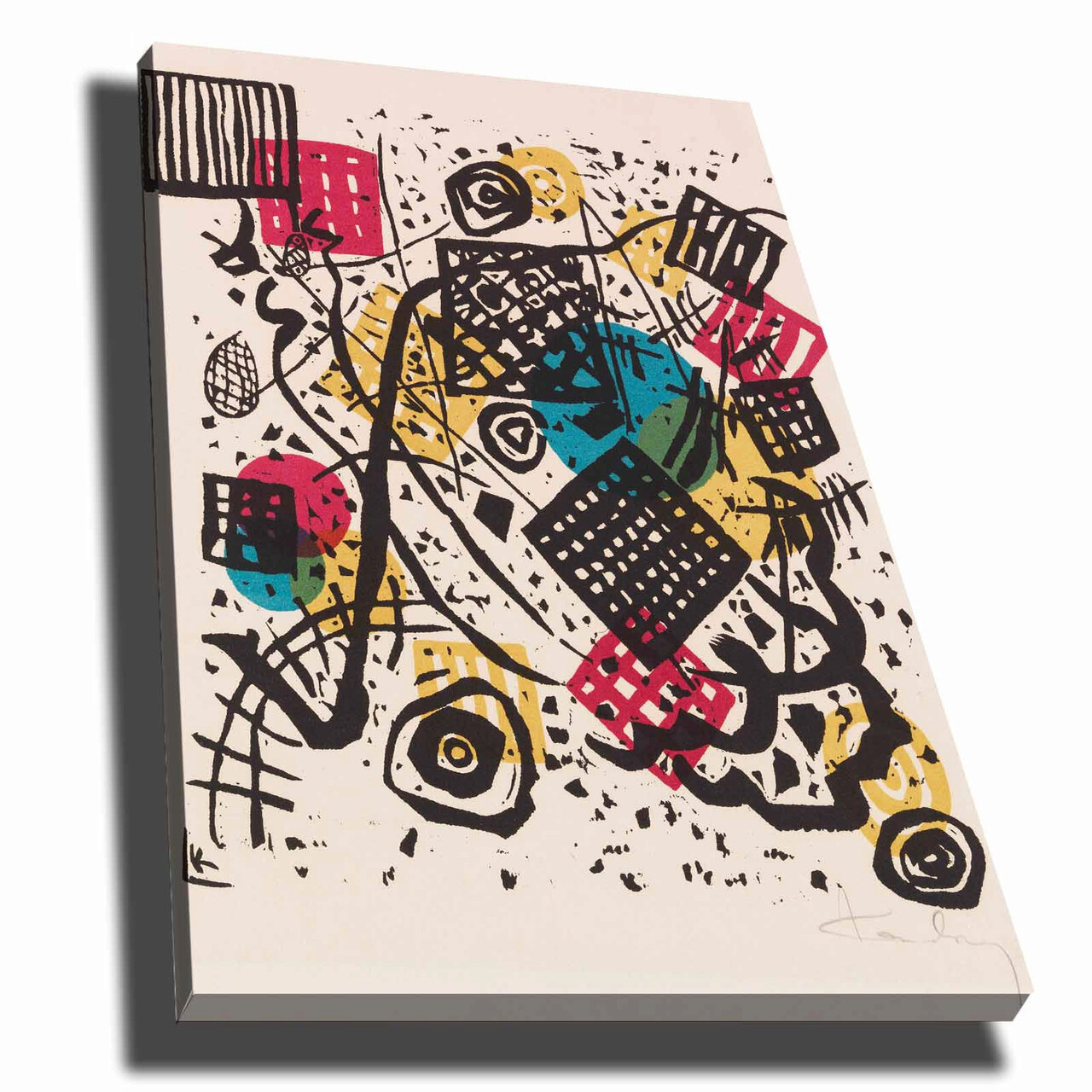 Tablou decorativ, 70100KANDINSKY005, Canvas, Lemn, Multicolor - 1 | YEO