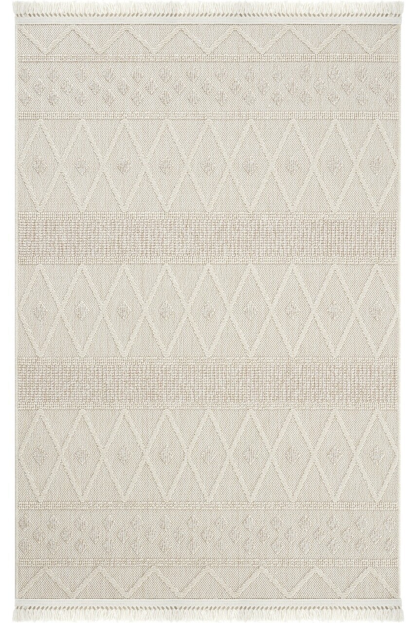 Covor,  Hasir 620, 200x290 cm, 90% POLIPROPILENĂ/10% IUȚĂ, Crem / Bej