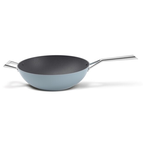 Tigaie Wok pentru inductie TVS Luna cu manere, 24 cm Ø