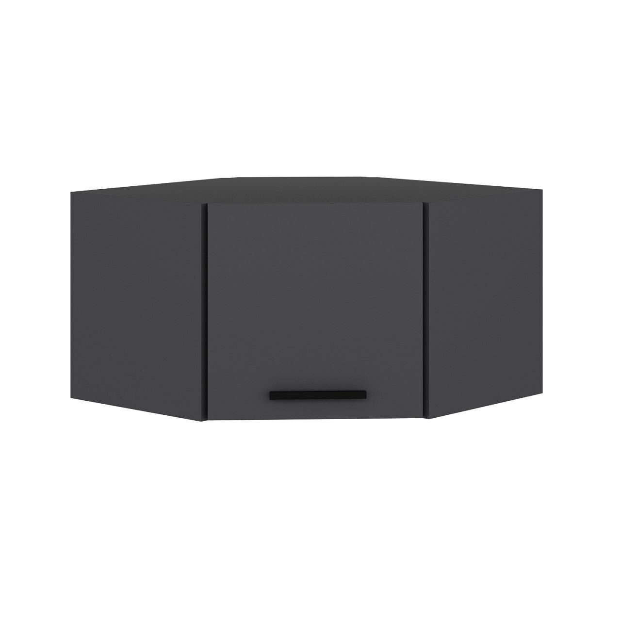 Dulap de perete, Minerva, Kale Corner, 74x45x54 cm, PAL, Antracit - 1 | YEO