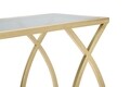 Masuta Glam, Mauro Ferretti, 45.5x25.5x60 cm, fier, negru/auriu