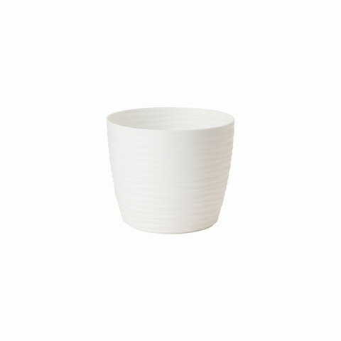 Ghiveci Sahara 13 cm, alb