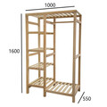 Dulap pentru haine, Woodface, Santana 55 Cm, 100x160x55 cm, Lemn, Natural