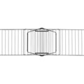Uscator de rufe, Brabantia, Hangon Matt, 25 m capacitate de uscare, otel, negru mat