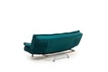 Canapea extensibila cu 3 locuri, Futon, 859FTN2893, Metal , Verde petrol