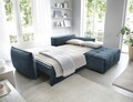 Coltar extensibil dreapta 4 locuri ELTAP, RT-40MAN, Campo, 265x196x88 cm, lemn/poliester, albastru inchis