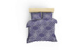Lenjerie de pat dubla King (FR), Donjette - Dark Blue, Pearl Home, Bumbac Ranforce