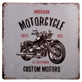 Placuta decorativa Motorcycle, Creaciones Meng, 30x30 cm, fier
