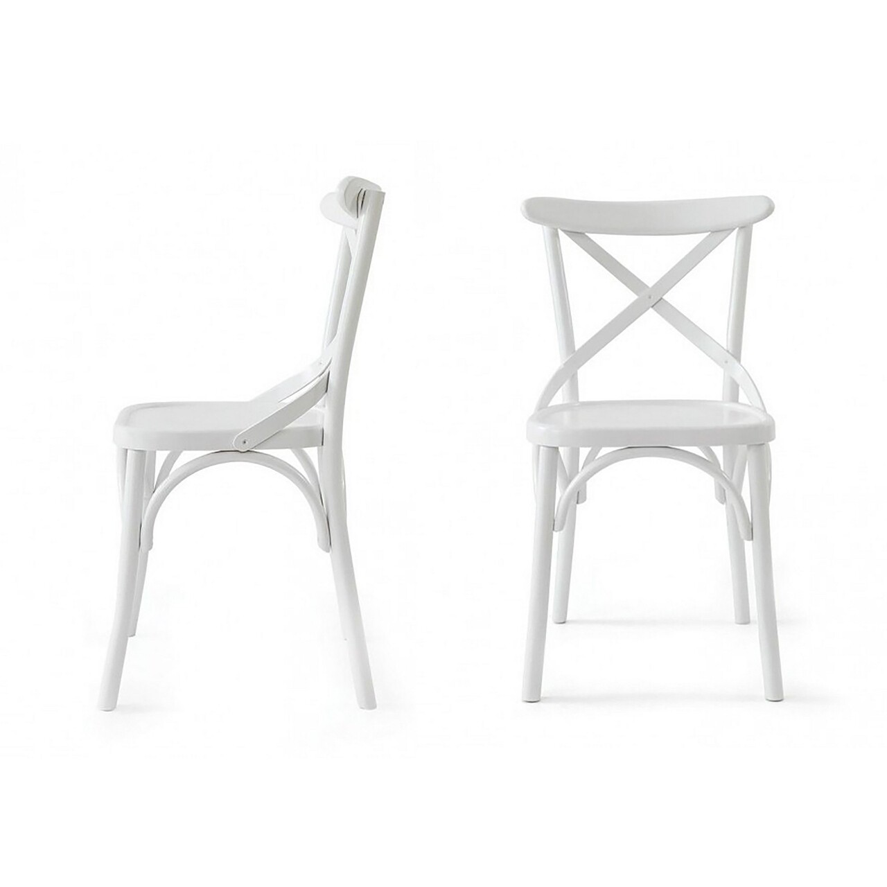 Set de scaune, Fairfax, Albero19, 100% LEMN THONET, Alb
