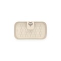 Suport baie cu montaj pe bara de dus, Brabantia, Caddy Soft Beige, 24.4x13.3x7.5 cm, polipropilena, bej