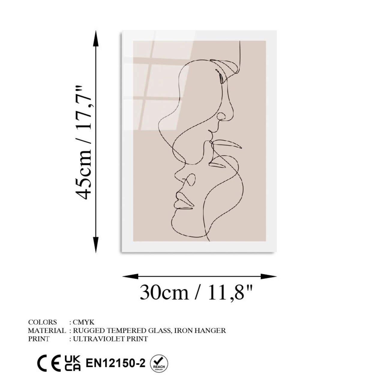Tablou decorativ, UV-1038, 30 x 45 cm, Multicolor - view 7