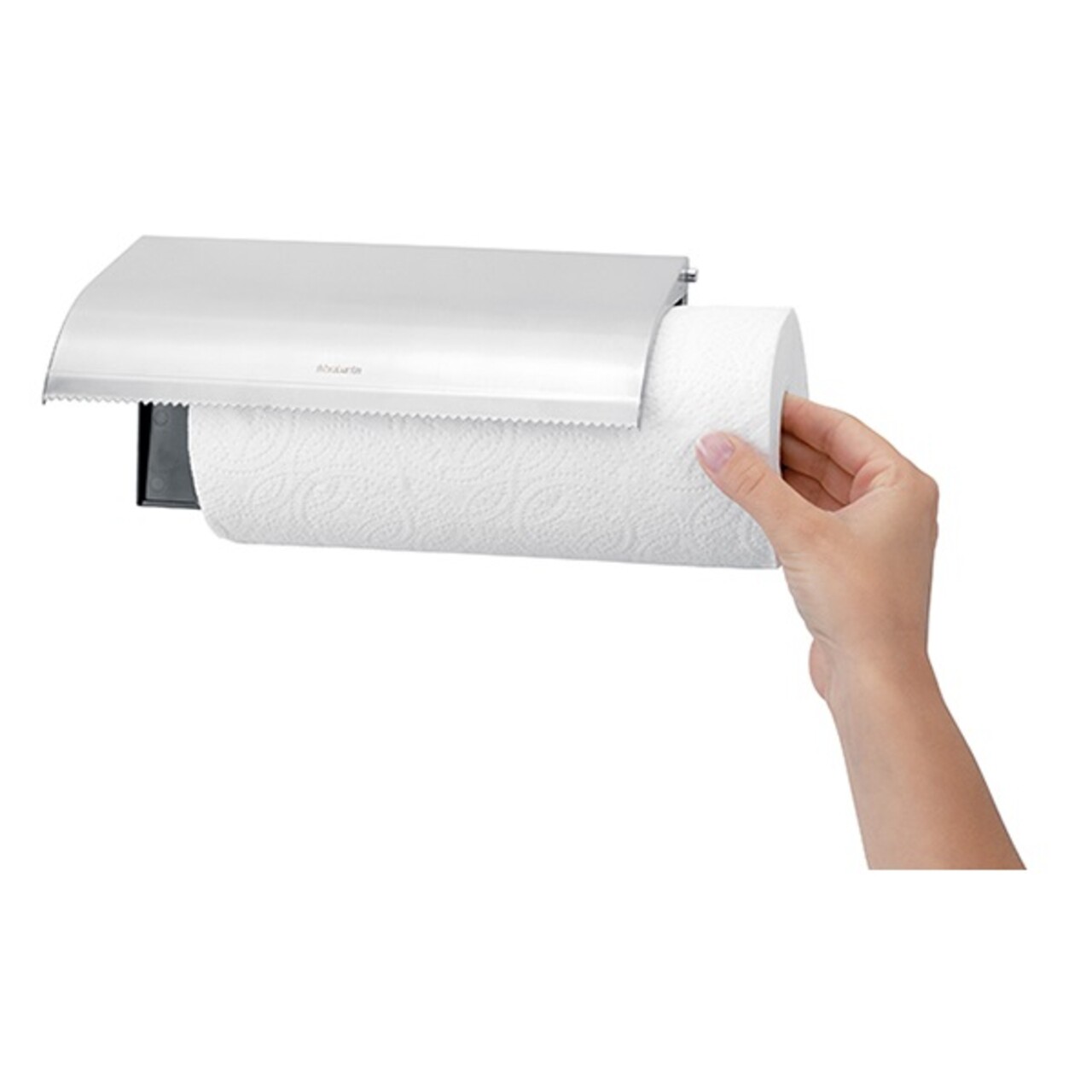 Suport rola servetele bucatarie, Brabantia, Matt, 25.5x14x2.2 cm, otel, argintiu mat