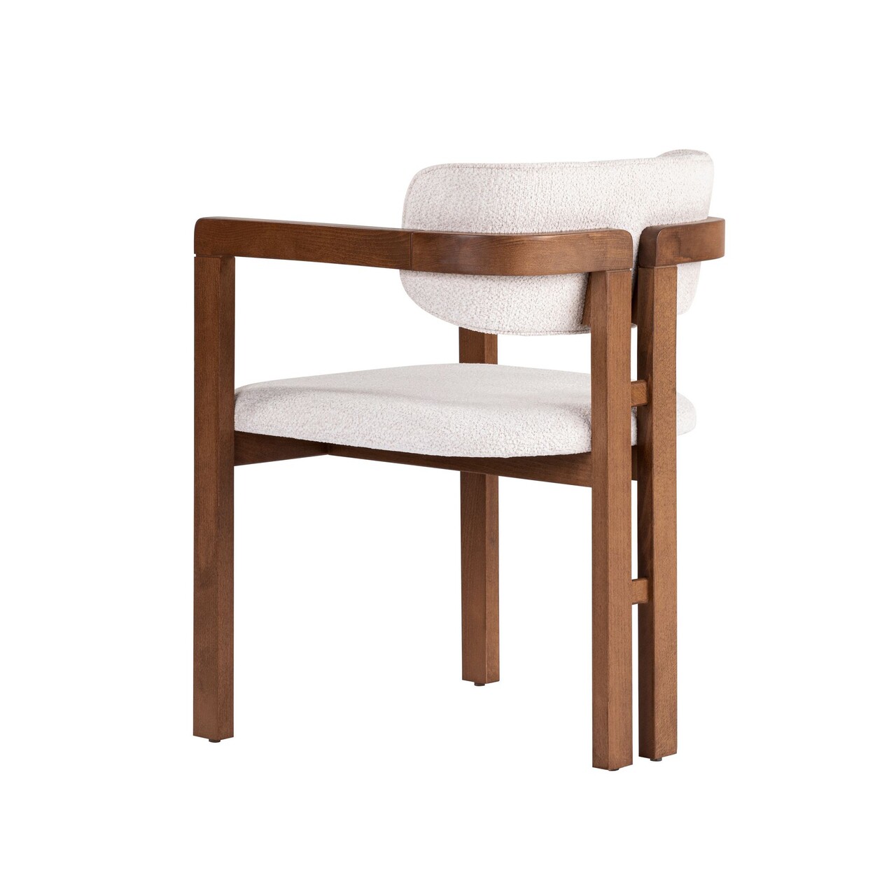 Scaun, Hanah Home, Toscana, 54x76x54 cm, Alb/Maro - view 4