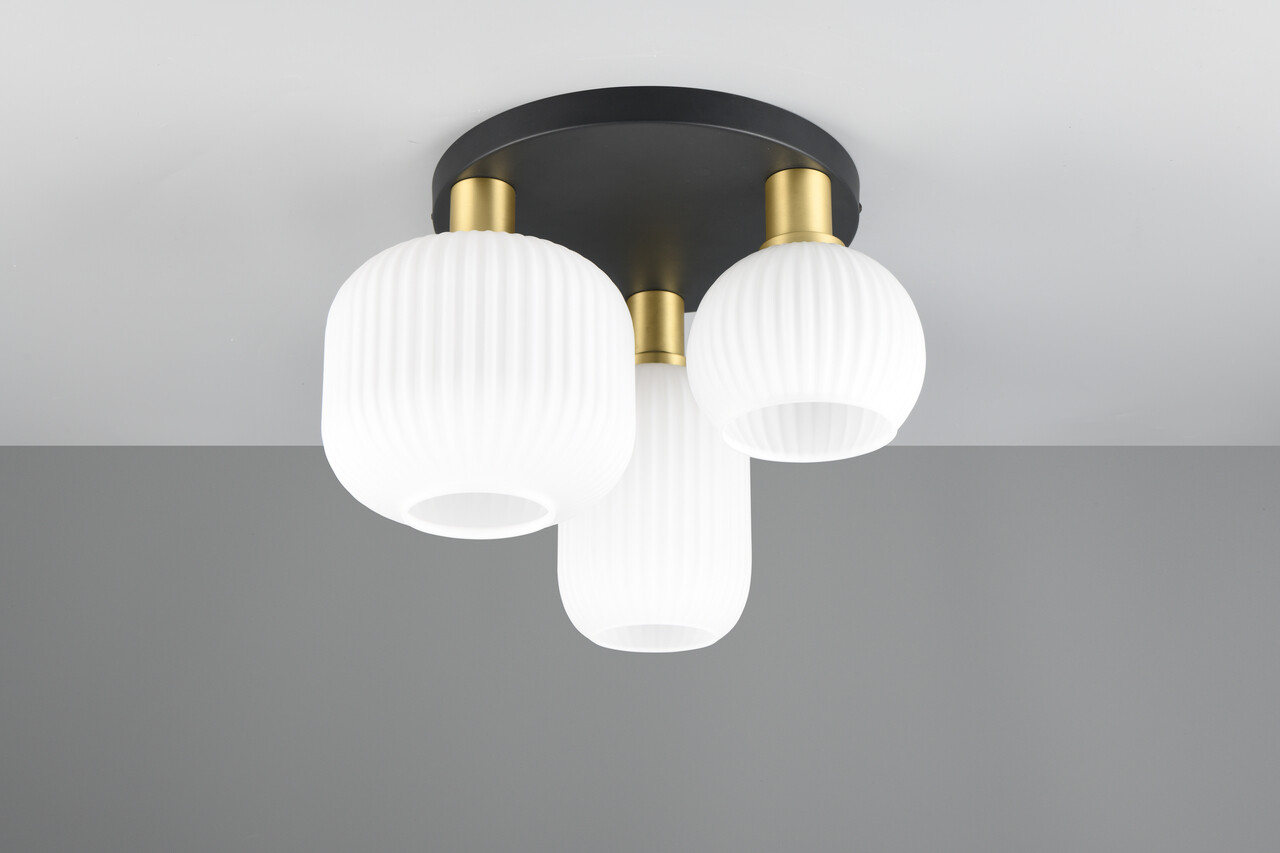 Plafoniera Diva, TRIO, 39x28.5 cm, 10W, 3x E27, metal, multicolor