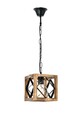 Lustra, Zikzak Rustik Sarkit, Beacon, 18 x 18 x 50 cm, 1 x E27, 60W, maro/negru