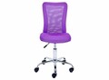 Scaun de birou pentru copii Bonnie, Inter Link, 43x42x88-98 cm, rotativ, metal/poliuretan, violet
