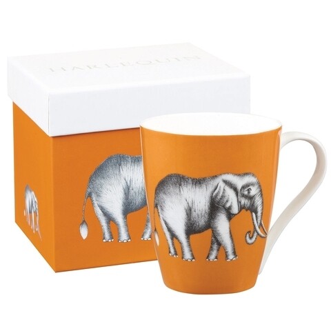 Cana in cutie cadou, amazilia savanna amber, churchill, portelan fine bone china, 390 ml