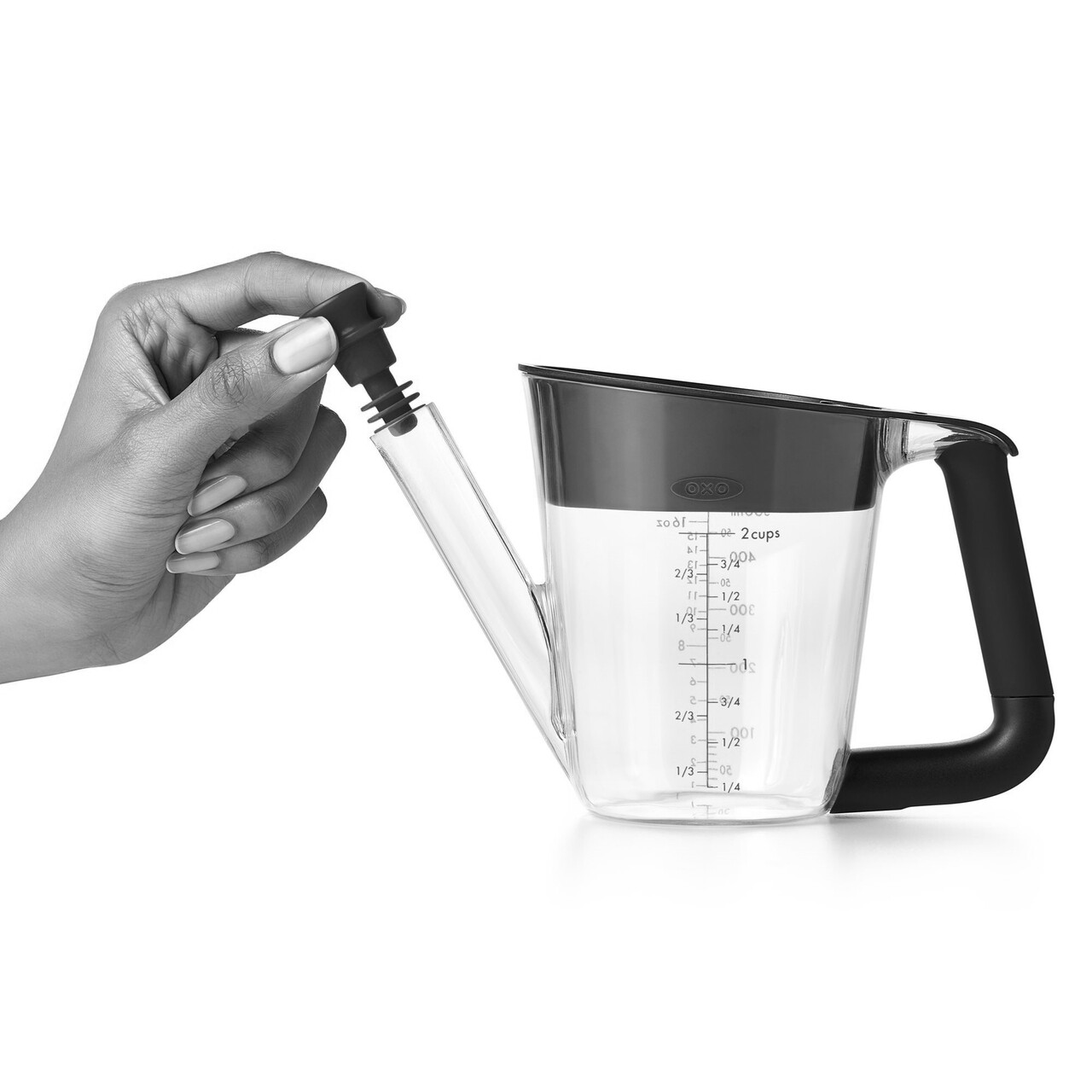 Cana separator grasime, plastic, 500ml, "Good Grips" - OXO - imagine 6