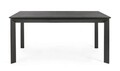 Masa extensibila pentru gradina/terasa Konnor, Bizzotto, 160 x 110/160 x 77.5 cm, aluminiu, gri carbune