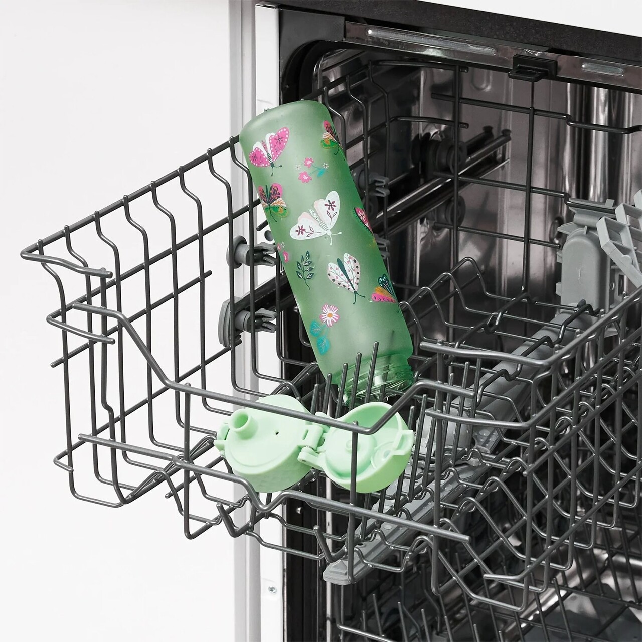 Sticla apa pentru copii Slim, recyclon, 500ml, Wild Butterflies - Ion8 - imagine 9