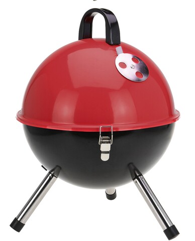 Gratar BBq Ball, Ø31 cm, metal, rosu/negru Excellent Houseware imagine noua 2022
