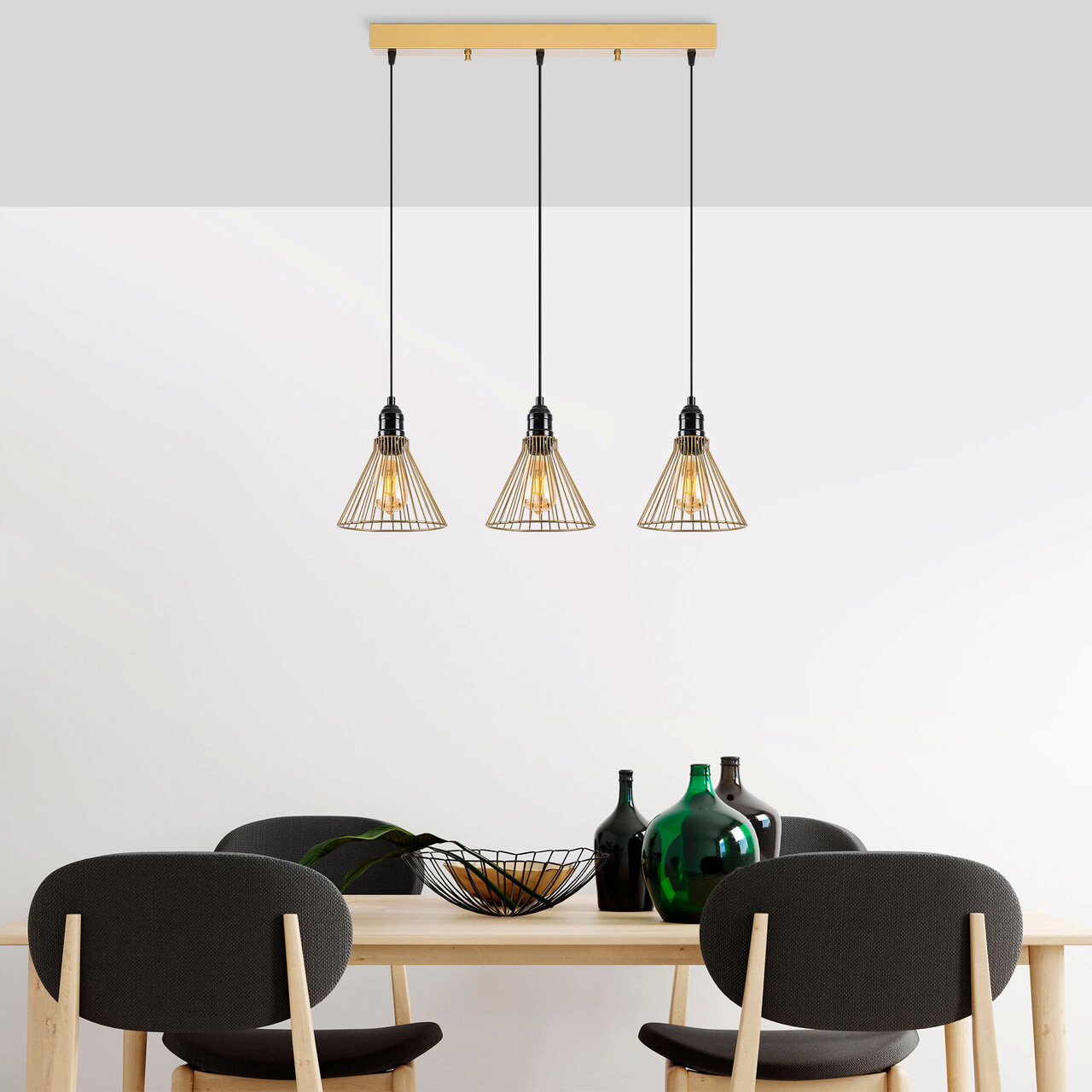 Lustra, Fulgor, 942FLG1495, Metal, Auriu - 1 | YEO