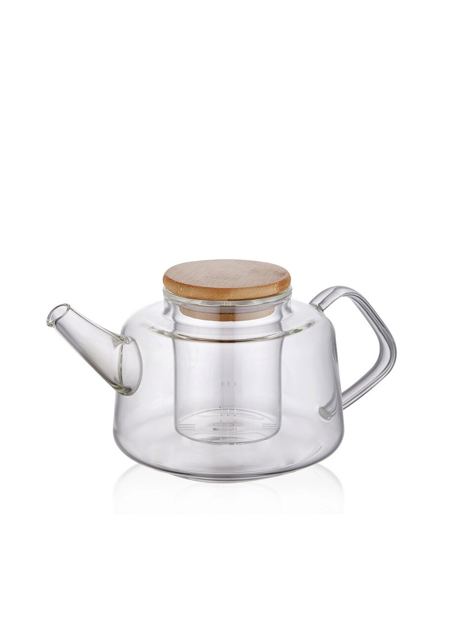 Ceainic, Mia - Kitchenware, 280TMA1959, Sticla , Dimensiune: 20 x 13 x 10 cm / 600 ml, Transparent