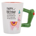 Cana The Birthday Llama, Creaciones Meng, 510 ml, ceramica