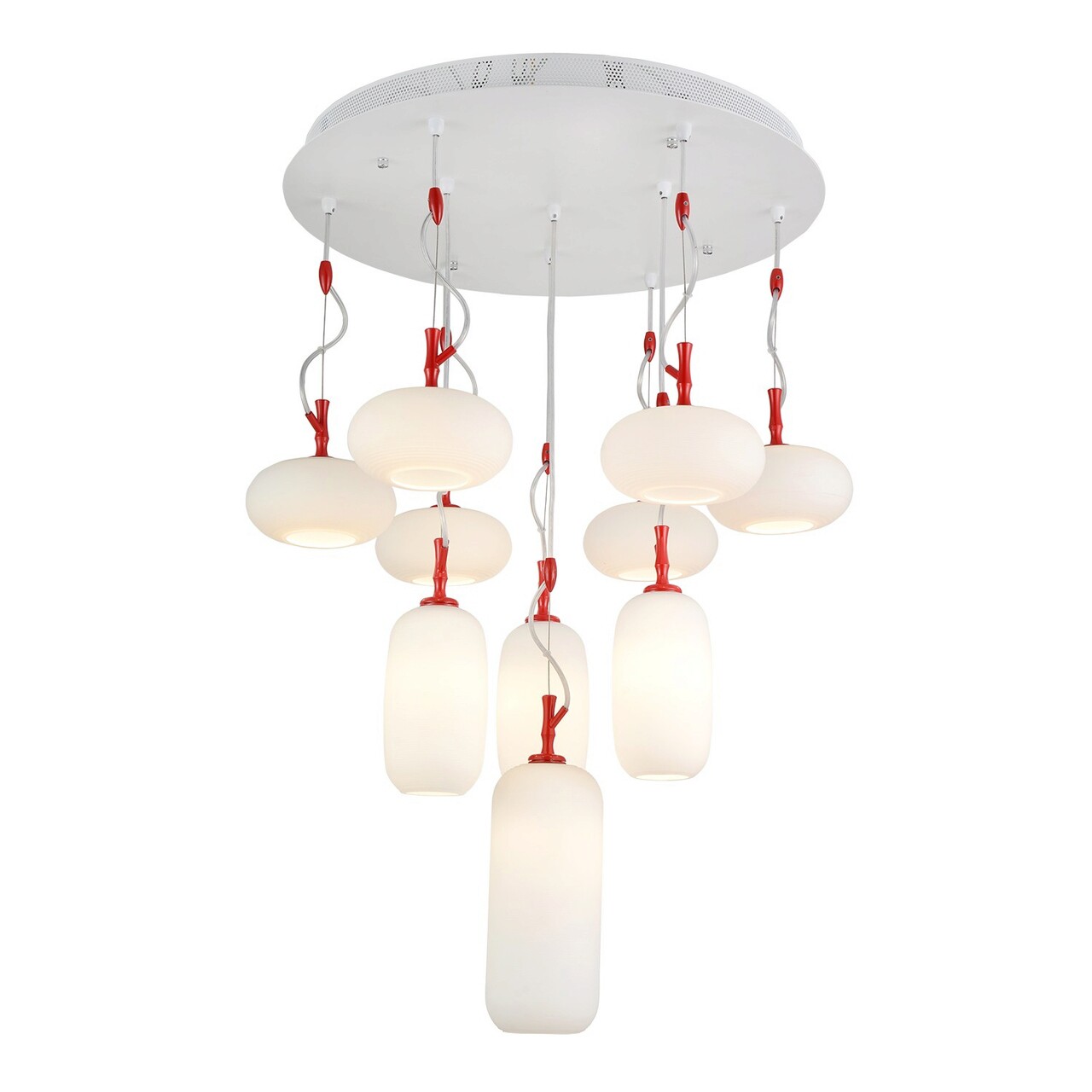 Lustra, Lightric, 414LRC1666, Metal, Rosu