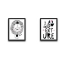 Set 2 tablouri decorative, Adventure Set, PAL, Hartie, Multicolor