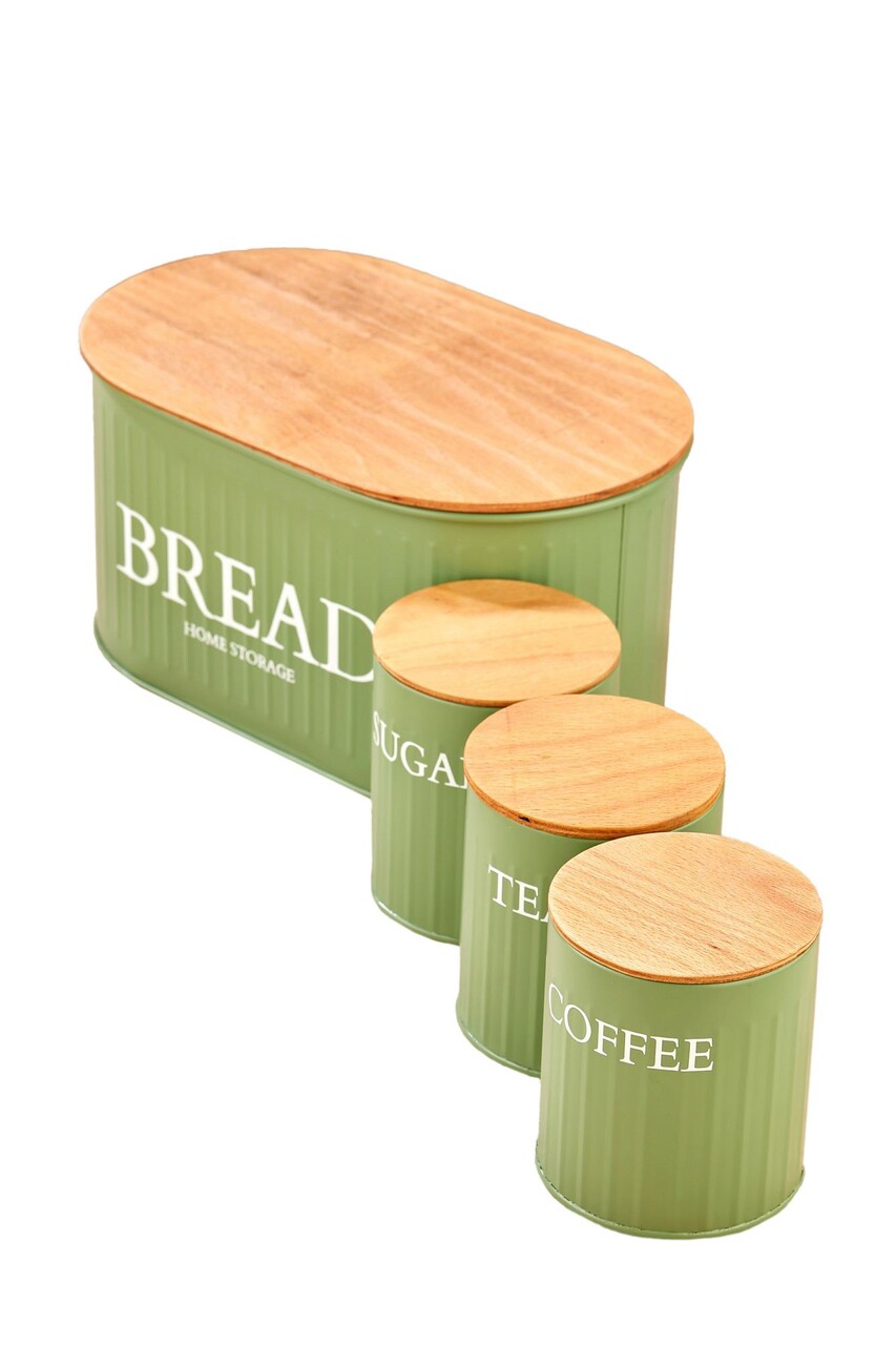 Set recipiente depozitare, Hermia, 289ALV1118, Dimensiune: 10 x 11 x 10 cm (3 bucăți), Verde - view 7