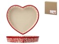 Tava pentru copt Heart, Pengo, Ø20 cm, gresie, rosu