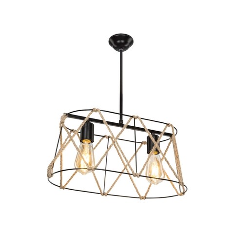 Lustra modelight-asz.1028, 40x55x30 cm, 2 x e27, 20 w, negru