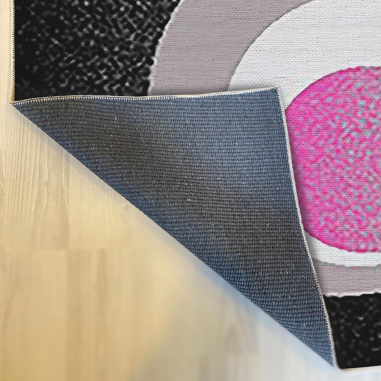 Covor, Woopamuk251, 80x200 cm, Bumbac/Poliester, Roz - view 4