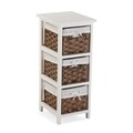 Dulap baie cu 3 cosuri Pompei, Versa, 29 x 25 x 62 cm, lemn, maro