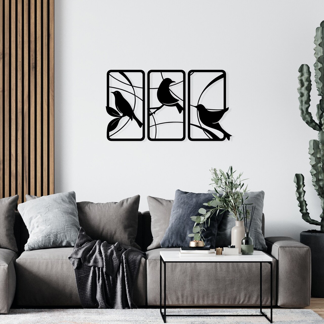 Decoratiune de perete, Sentimiento 337, Dimensiuni: 120 x 68 cm, Negru - view 2