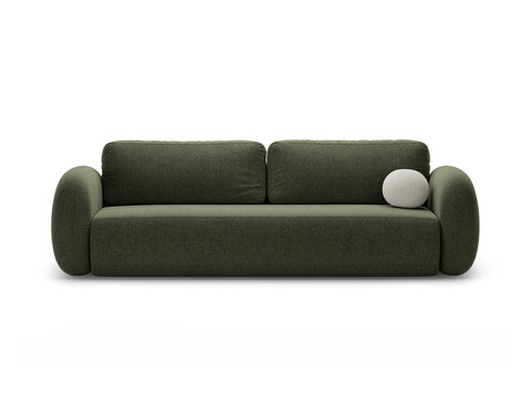 Canapea extensibila 3 locuri, Tonale, Cosmopolitan Design, 262x105x88 cm, tesatura chenille, verde