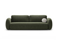 Canapea extensibila 3 locuri, Tonale, Cosmopolitan Design, 262x105x88 cm, tesatura chenille, verde