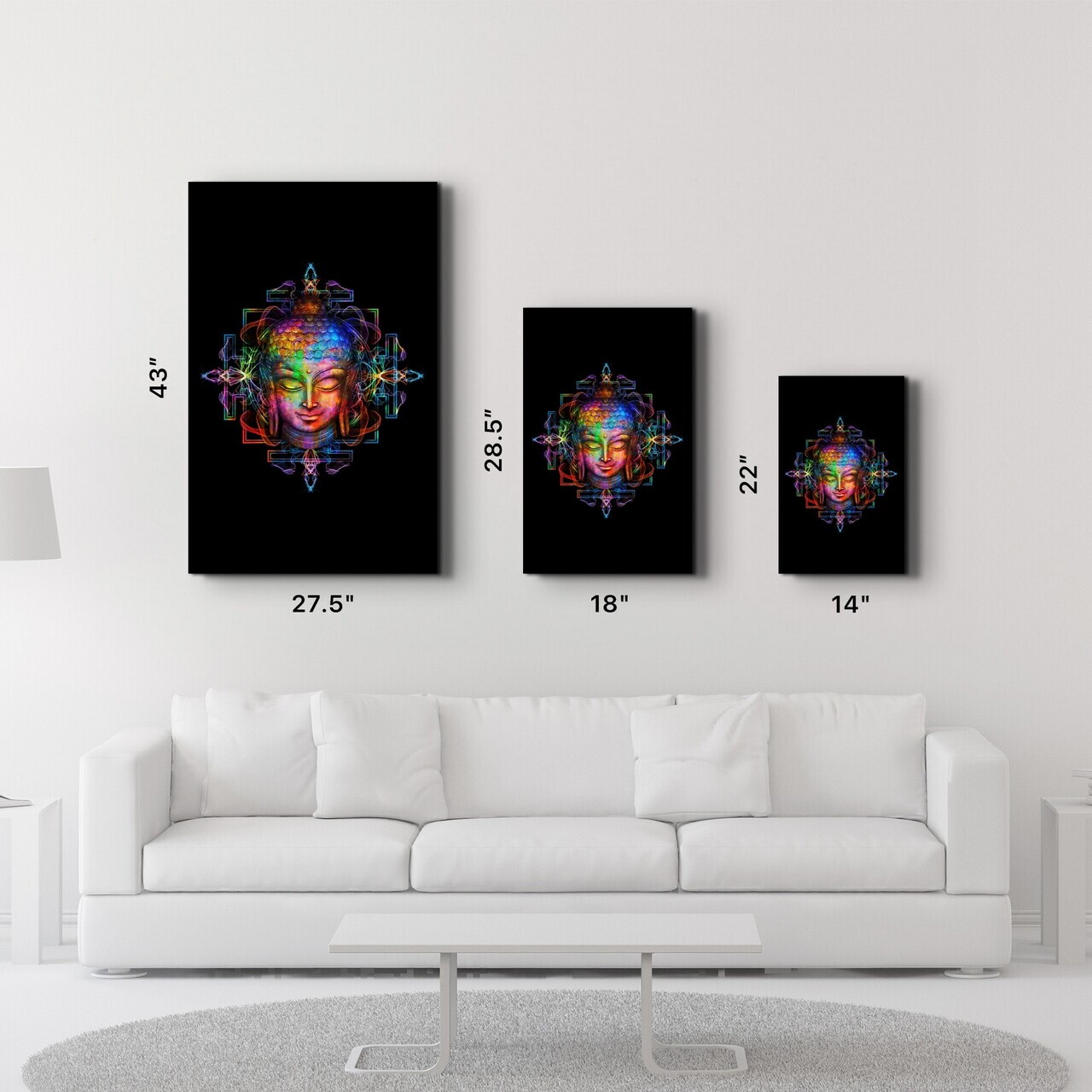 Tablou decorativ, CAM-3003, Dimensiuni: 46 x 72 cm, Multicolor — imaginea 6
