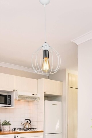 Lustra beyaz, asz.1456, squid lighting, 24x65 cm, 20w, alb