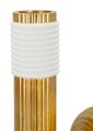 Vaza decorativa Bann Big, Mauro Ferretti, 14.5x13x25 cm, polirasina, auriu/alb