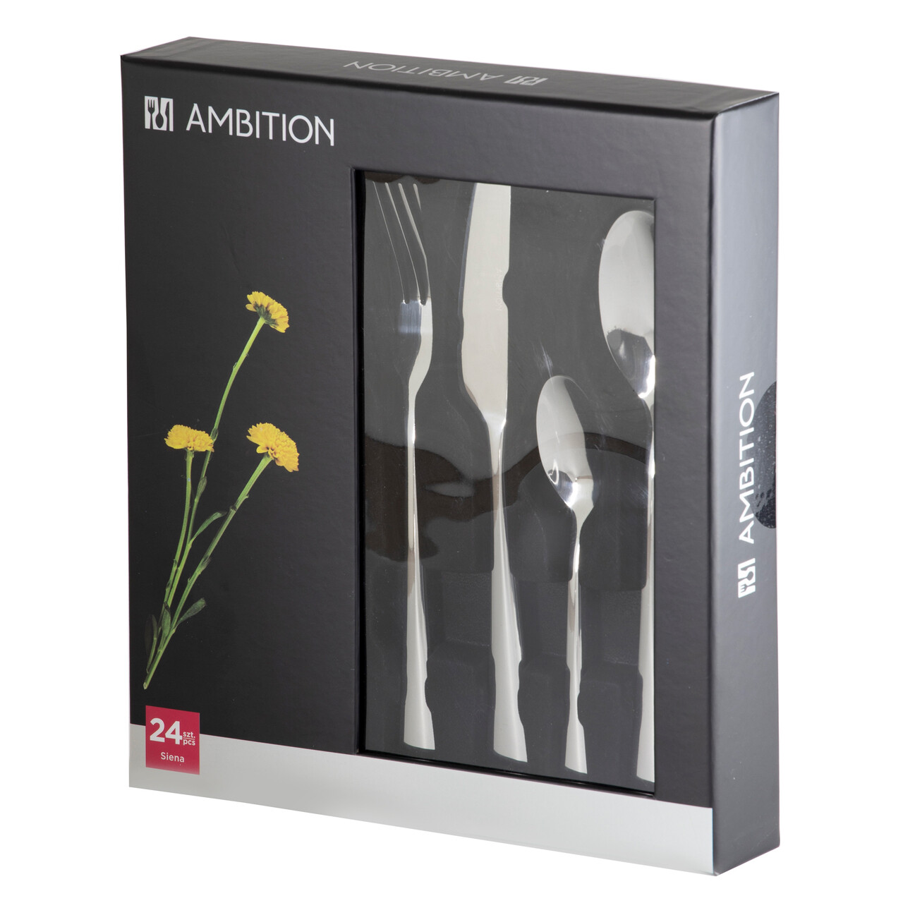 Set tacamuri 24  piese Siena, Ambition, inox, argintiu - imagine 6