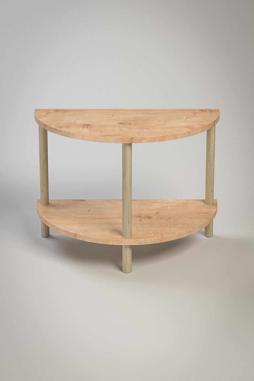 Masuta de cafea, Hanah Home, Peka-0007, 60x42x30 cm, PAL, Maro — imaginea 2