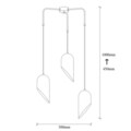 Lustra, Opviq, 892OPV1550, Metal, Negru