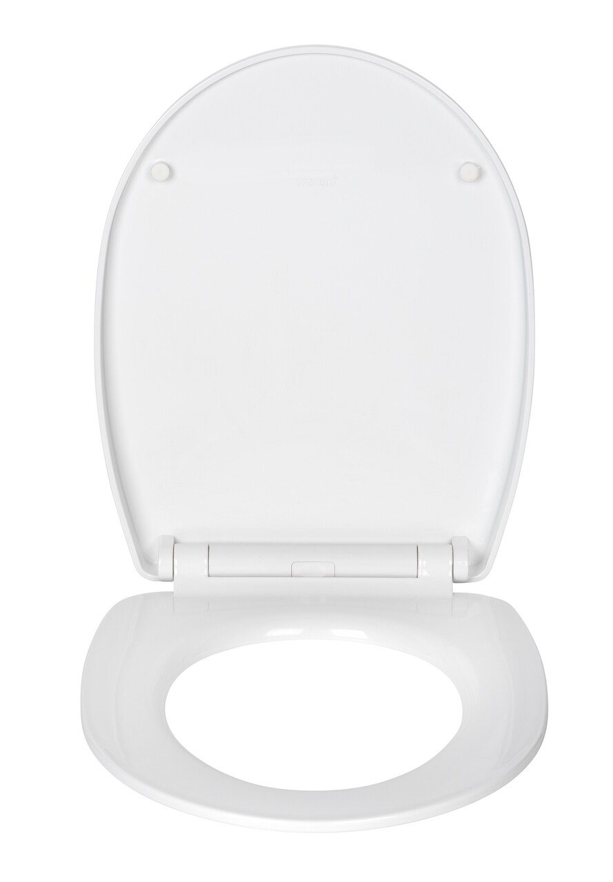 Capac de toaleta cu sistem automat de coborare Corbara, Wenko, 36.5x45 cm, termoplastic/inox, multicolor - view 6