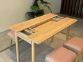 Set masa extensibila si 4 scaune, Vella, Vina Mini 05 0900, PAL, Stejar / Piatra