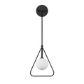 Aplica de perete, Fulgor, 942FLG2106, Metal, Alb/Negru